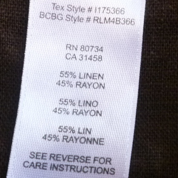 Tex by Max Azrio Linen Blend Blazer Tan/Camel - Picture 7 of 7